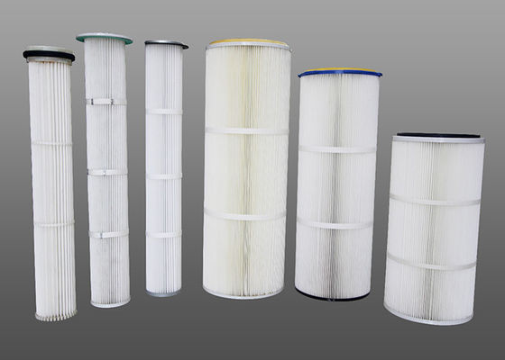 Vidalı Kaldırma 660mm 6.8m2 Endüstriyel Toz Toplayıcı Kartuş Filtreleri