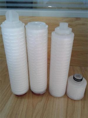 asitlere, alkalilere dayanıklı 40 ″ PP 20 Mikron Pileli Su Filtresi